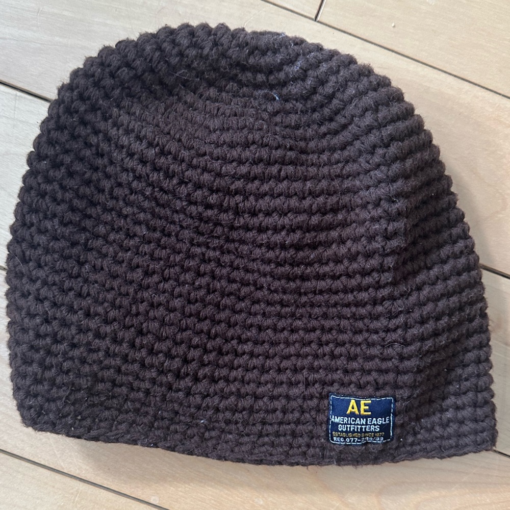 American Eagle brown hat